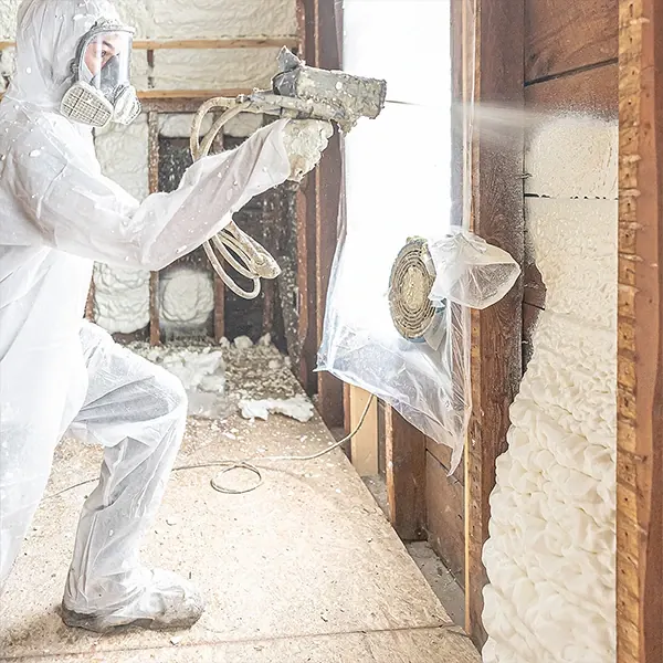 Open-cell spray foam insulation