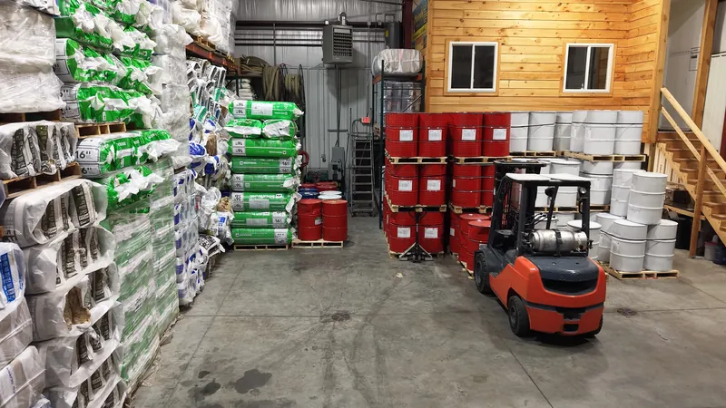 The Best Insulation warehouse in North Billerica stocked with insulation